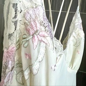 Cream embroidered Négligée purchased in June 1997